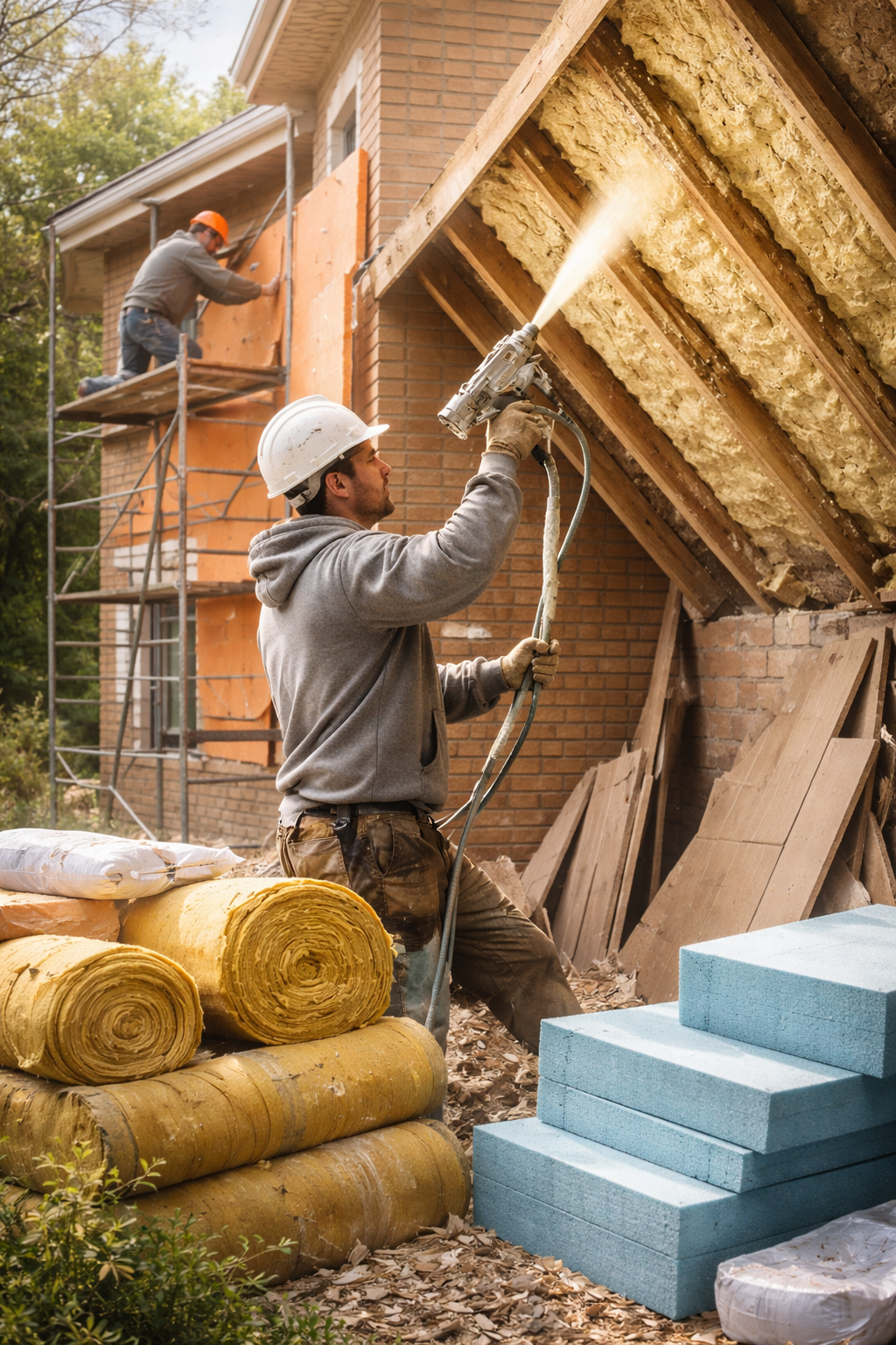 Утепление домов в Волгограде под ключ от 4364 руб/м2 | Профессионально — ТепломастерВлг