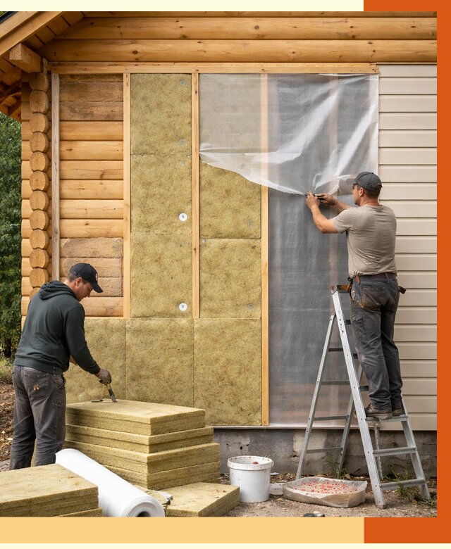 Утепление дома из бруса в Волгограде от 3897 руб./м2 — работы под ключ | ТепломастерВлг