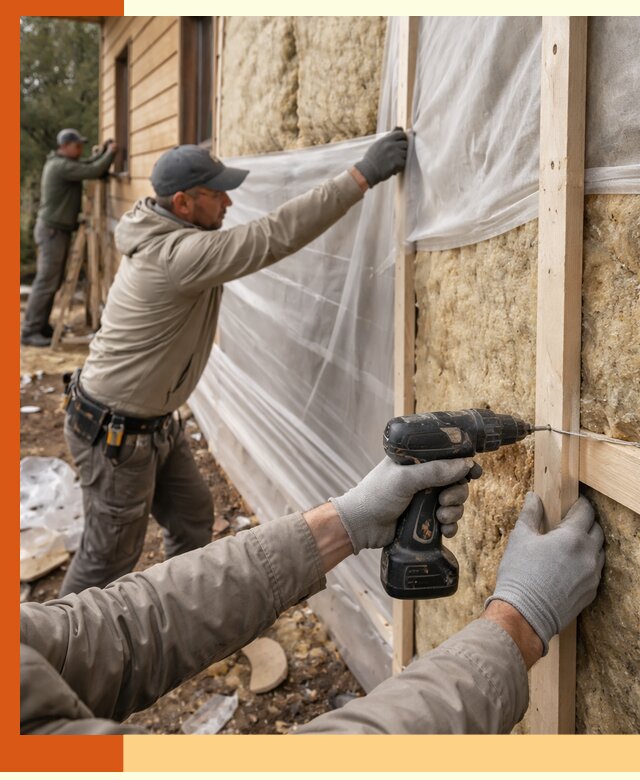 Утепление дома из бруса в Волгограде качественно и долговечно