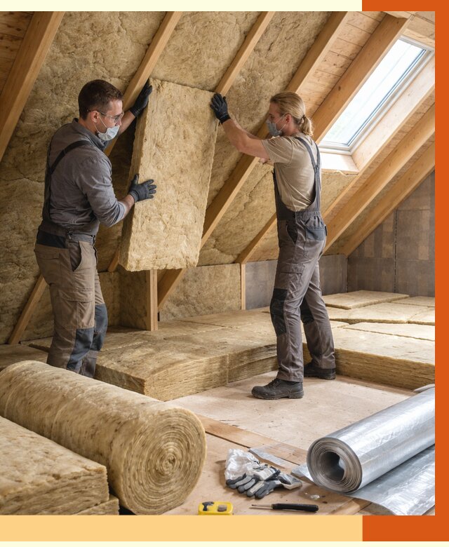 Утепление мансарды минватой в Волгограде от 4364 руб./м2 — монтаж и пароизоляция | ТепломастерВлг